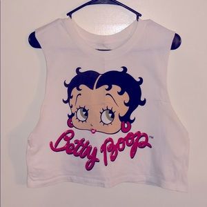 Classic Betty Boop Distressed Tank/Crop Top